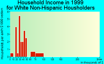 Bouton household income for White Non-Hispanic householders