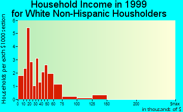 Brandon household income for White Non-Hispanic householders