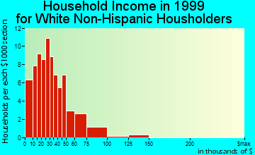 Brighton household income for White Non-Hispanic householders