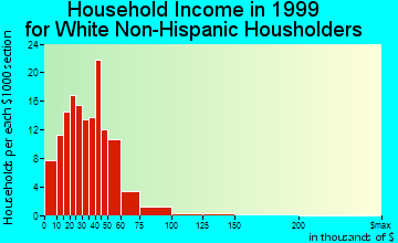 Britt household income for White Non-Hispanic householders