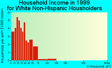 Burt household income for White Non-Hispanic householders