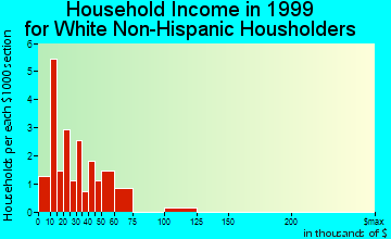 Castana household income for White Non-Hispanic householders