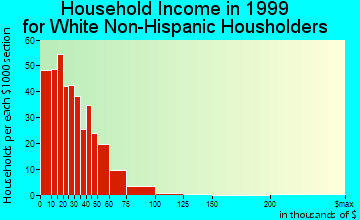 Centerville household income for White Non-Hispanic householders