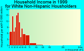 Coon Rapids household income for White Non-Hispanic householders