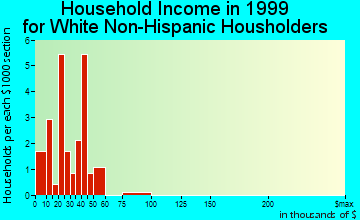 Drakesville household income for White Non-Hispanic householders