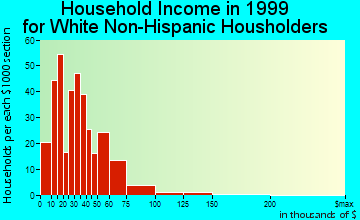 Eldora household income for White Non-Hispanic householders