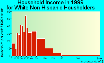 Grimes household income for White Non-Hispanic householders