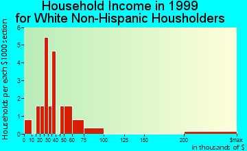Gruver household income for White Non-Hispanic householders
