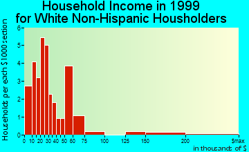 Hornick household income for White Non-Hispanic householders