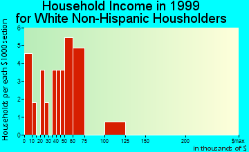 Kirkman household income for White Non-Hispanic householders