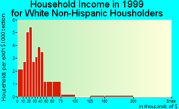 Luana household income for White Non-Hispanic householders