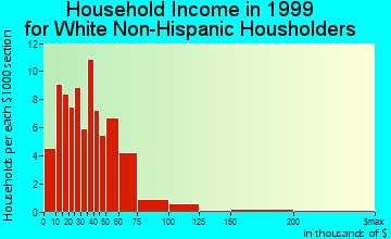 Marcus household income for White Non-Hispanic householders