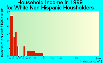 Port Protection household income for White Non-Hispanic householders