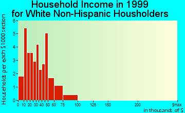 New Market household income for White Non-Hispanic householders