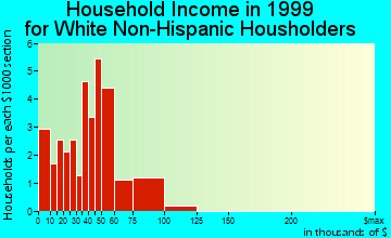 Nichols household income for White Non-Hispanic householders
