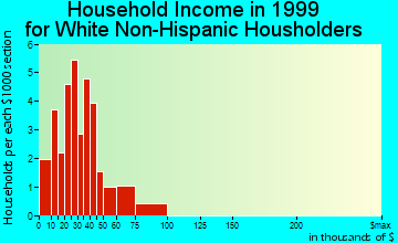 Peterson household income for White Non-Hispanic householders