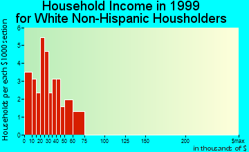 Pleasant Plain household income for White Non-Hispanic householders