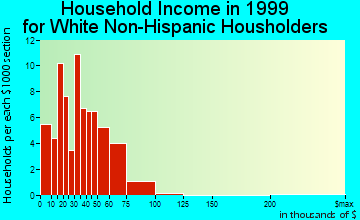 Preston household income for White Non-Hispanic householders