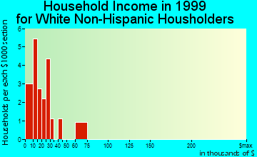Promise City household income for White Non-Hispanic householders