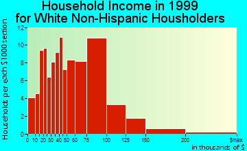 Chelsea household income for White Non-Hispanic householders