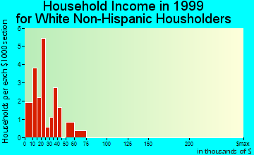 Rome household income for White Non-Hispanic householders