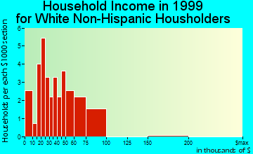 Runnells household income for White Non-Hispanic householders