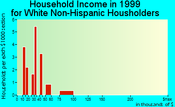 Sandyville household income for White Non-Hispanic householders