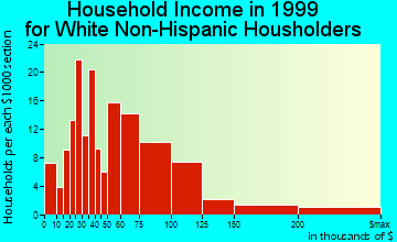 Saylorville household income for White Non-Hispanic householders