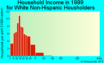 Schaller household income for White Non-Hispanic householders