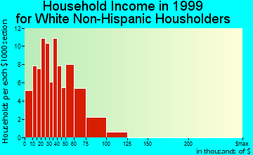 Sloan household income for White Non-Hispanic householders