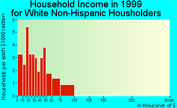 Spillville household income for White Non-Hispanic householders