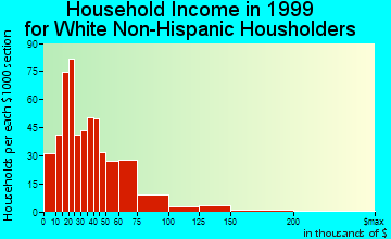 Storm Lake household income for White Non-Hispanic householders