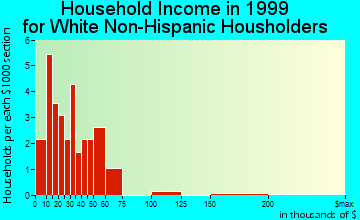 Ute household income for White Non-Hispanic householders