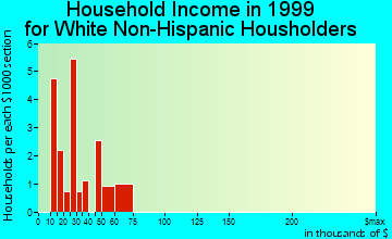 Weldon household income for White Non-Hispanic householders