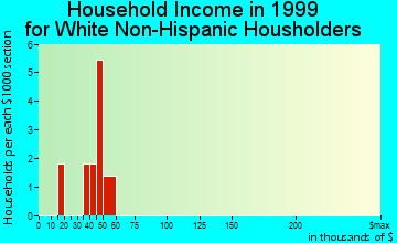 Yetter household income for White Non-Hispanic householders
