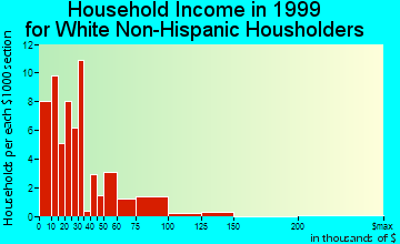 Bird City household income for White Non-Hispanic householders