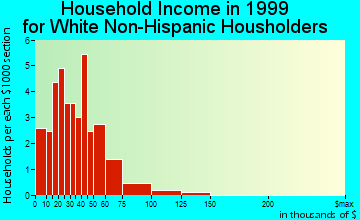 Chase household income for White Non-Hispanic householders