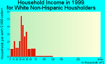 Ford household income for White Non-Hispanic householders