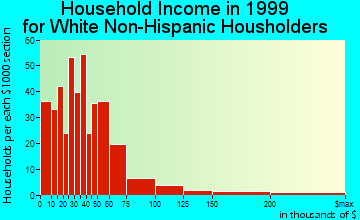 Paola household income for White Non-Hispanic householders