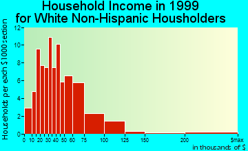 Sublette household income for White Non-Hispanic householders