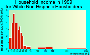 Summerfield household income for White Non-Hispanic householders
