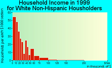 Hazard household income for White Non-Hispanic householders