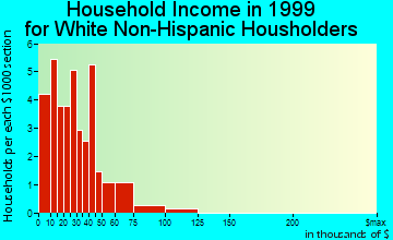 Park City household income for White Non-Hispanic householders