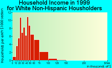 Grand Canyon Village household income for White Non-Hispanic householders