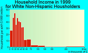 Springhill household income for White Non-Hispanic householders