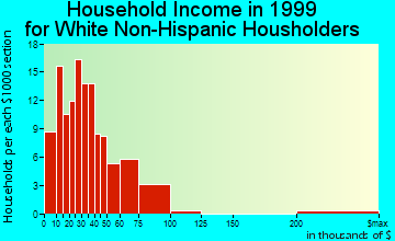 Fryeburg household income for White Non-Hispanic householders