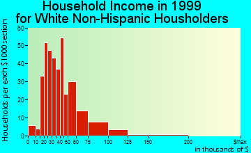 Fort Meade household income for White Non-Hispanic householders