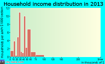 Hodge household income distribution