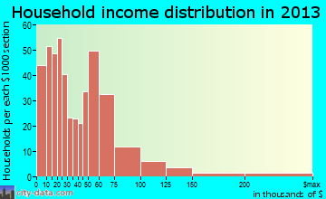Patterson household income distribution