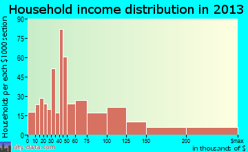 Village St. George household income distribution